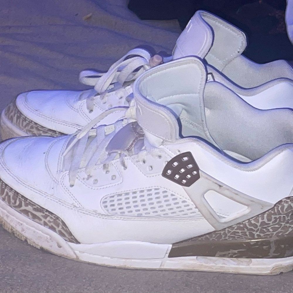 Nike White and Gray Athletic Shoes